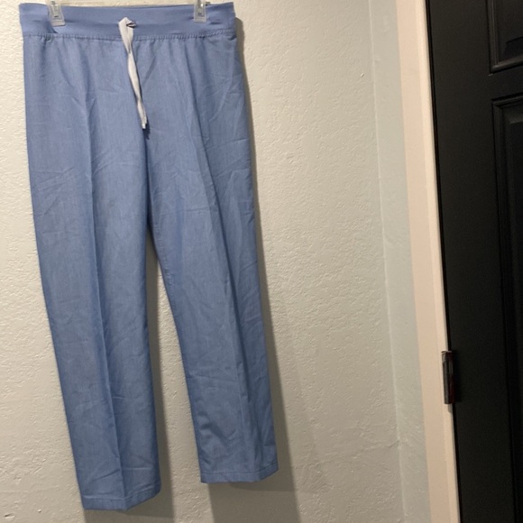 Figs Technical Collection Scrubs Pants Womens S Baby Blue “Drawstring” - Picture 3 of 7